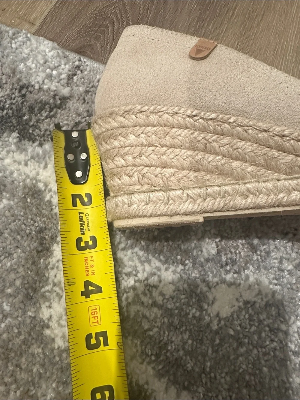 Verbenas Cream Suede Espadrille Flats